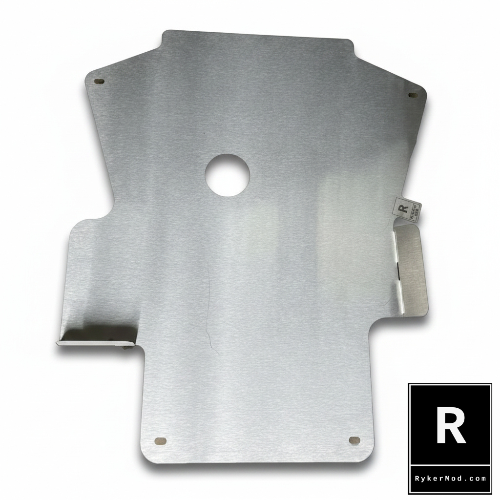 (SOLD OUT) Engine guard with integrated VSS stone guard and Rectifier cooler channel.
